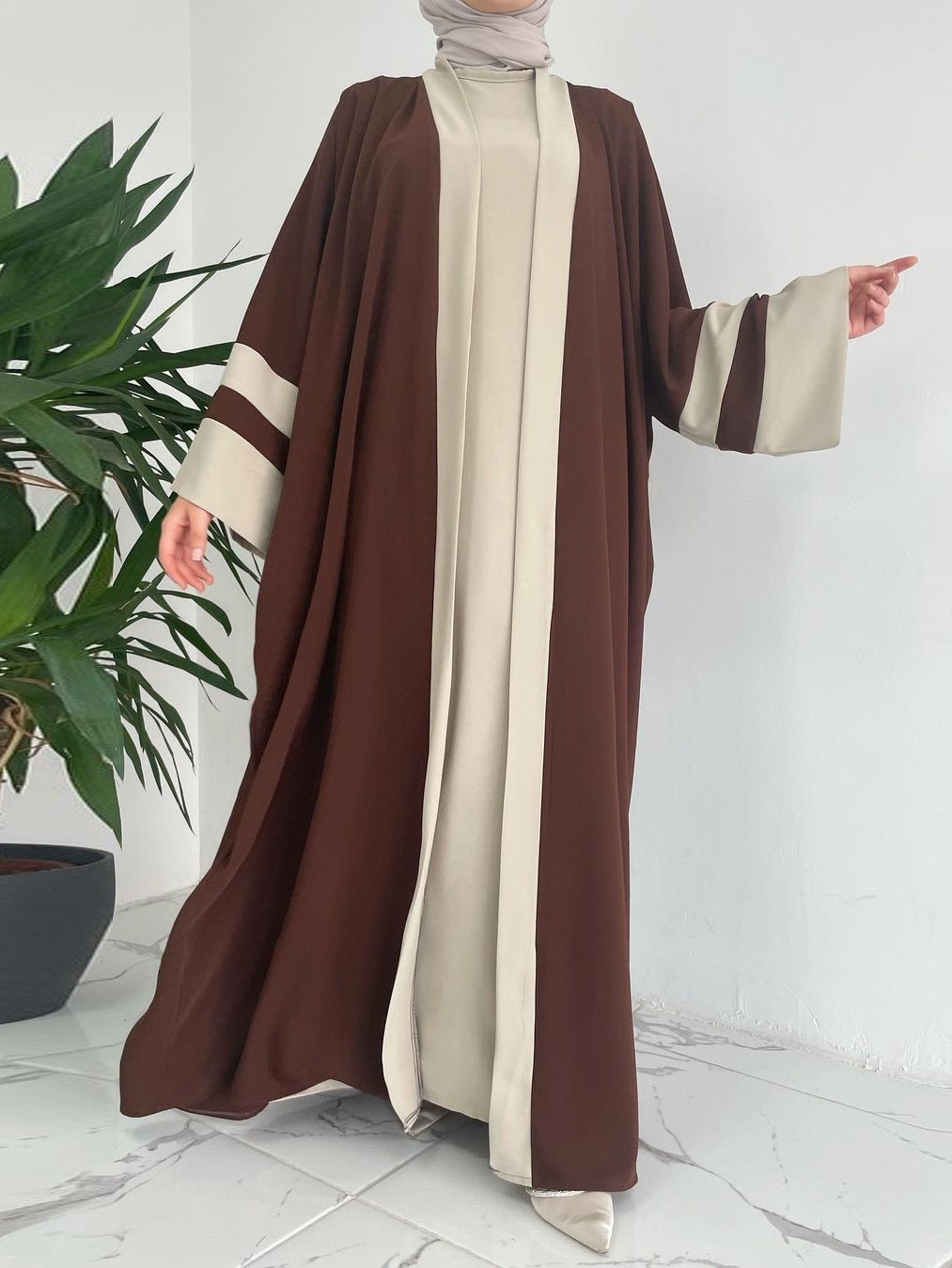 Fashionable Casual Cardigan Long Skirt Two-piece Set | Oxredo Shop Ramadan Sale