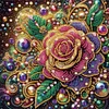 DIY Partial Special Shaped Drill Diamond Painting-Rose