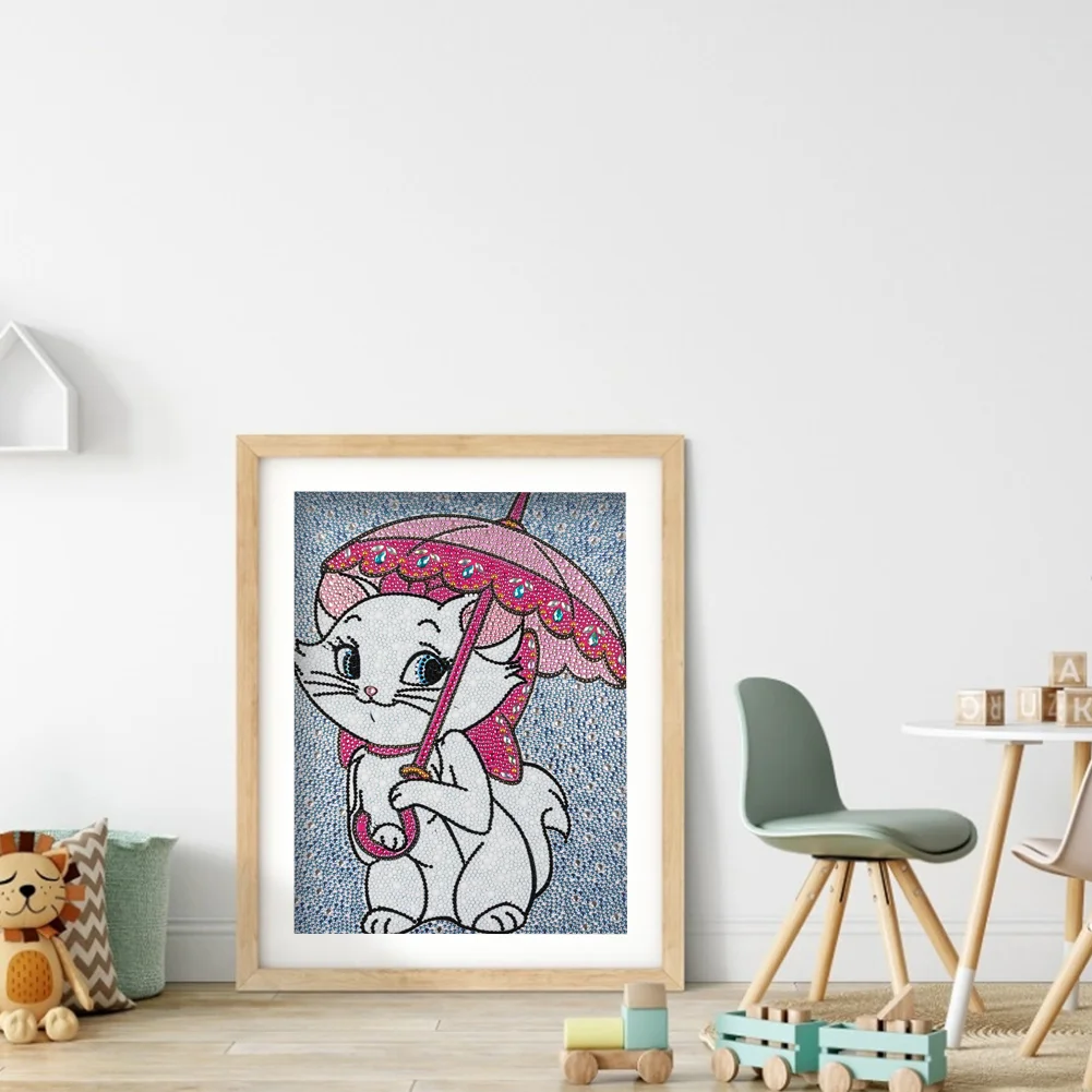 Diamond Painting - Full Crystal Rhinestone - Marie Cat(30*40cm)