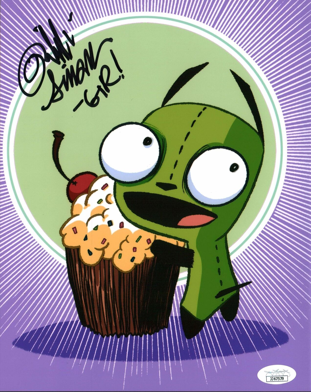 Rikki Simons Invader Zim 8x10 Photo Poster painting Signed Autographed JSA Certified COA Auto