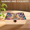 5D DIY Diamond Painting Handmade Wood Storage Box Crystal Storage Case (Elf)