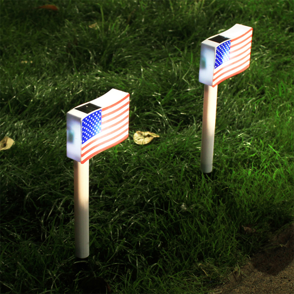 

4Pcs Solar LED Flag Spike Waterproof-Lanscape Lawn Light, 501 Original