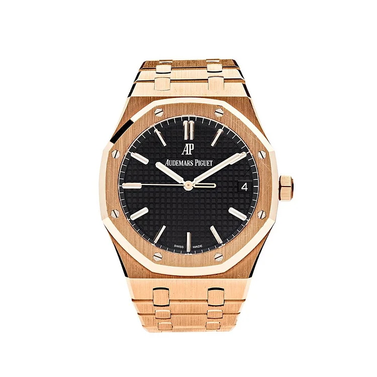 Audemars Piguet Royal Oak Selfwinding Rose Gold Black Dial 41mm 15500OR.OO.1220OR.01 (P2019)