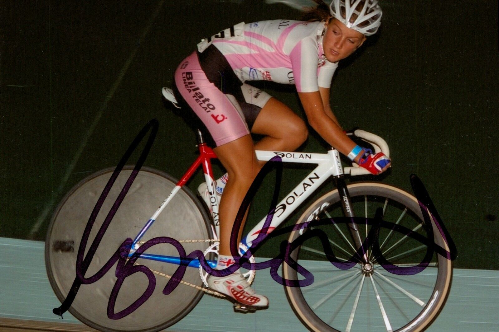 Lizzie Deignan (Armitstead) Signed 6x4 Photo Poster painting Road Race Cyclist Autograph + COA