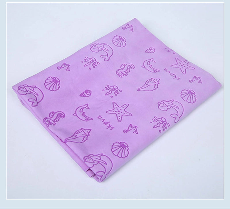 Pet Towel Bag Embossed Multifunctional Deerskin Towel Pet Special Bath Absorbent Towel Dry Hair Towel