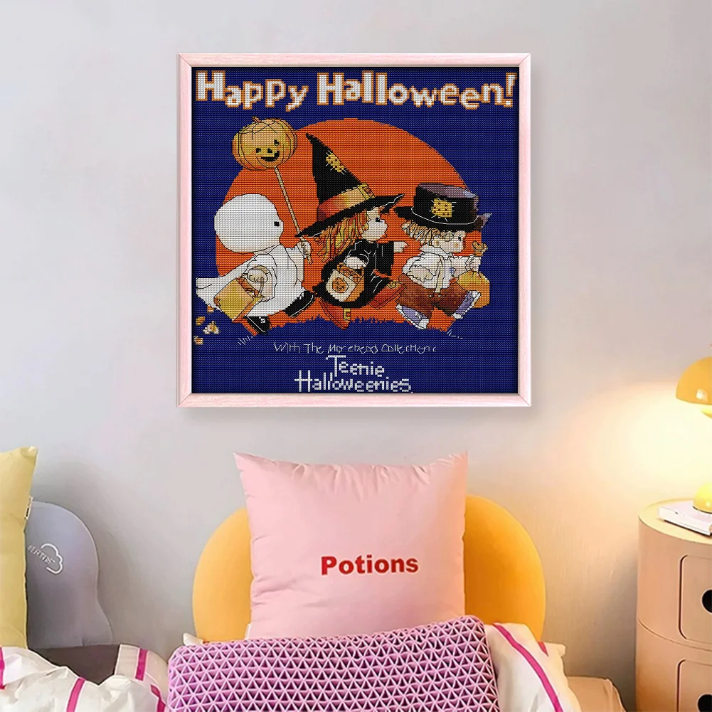 11CT Full Stamped Cross Stitch - Brown Bear Mother Child(Canvas|45*45CM) - Eco-Friendly Cotton Thread