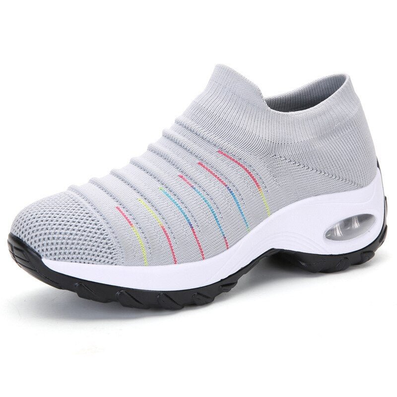 2021 Women Platform Sneakers Spring ladies Wedges Casual Shoes Women Trainers Comfortable Femme Height Increasing Woman Shoes