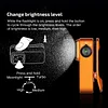 OLIGHT Oclip Pro EDC Flashlight Clip-on Light, Rechargeable 500 Lumens with Three Lighting Solutions Type-C Charging, Magnetic Flash Lights for Signaling, Cycling, Outdoor or Indoor Use
