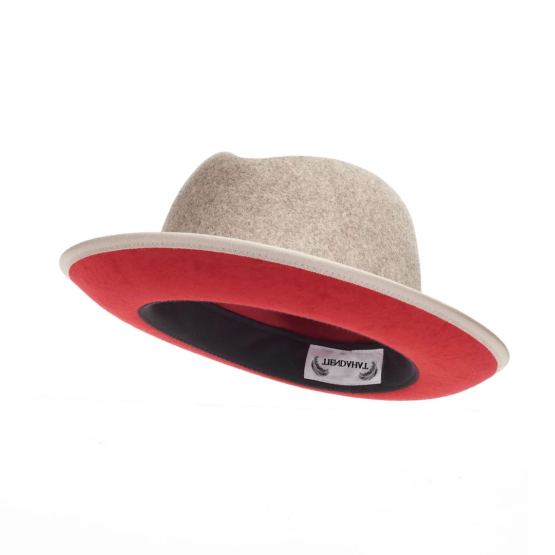 Classic Center-creased Fedora-King (Mixed Beige)