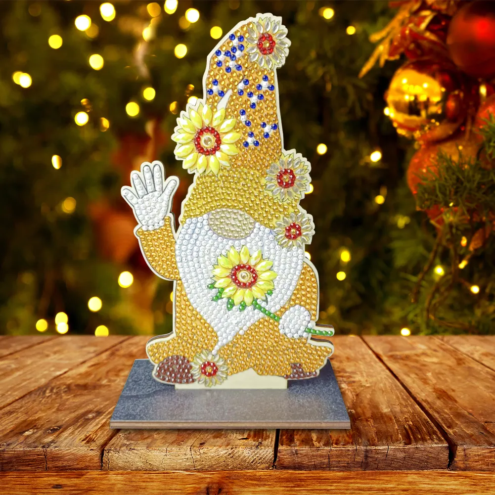 Christmas Diamond Art Ornaments Rhinestones Single-Sided for Kids Gifts