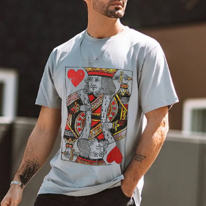 Fashion Round Neck Short Sleeve Casual Short Sleeve Printed T-Shirt