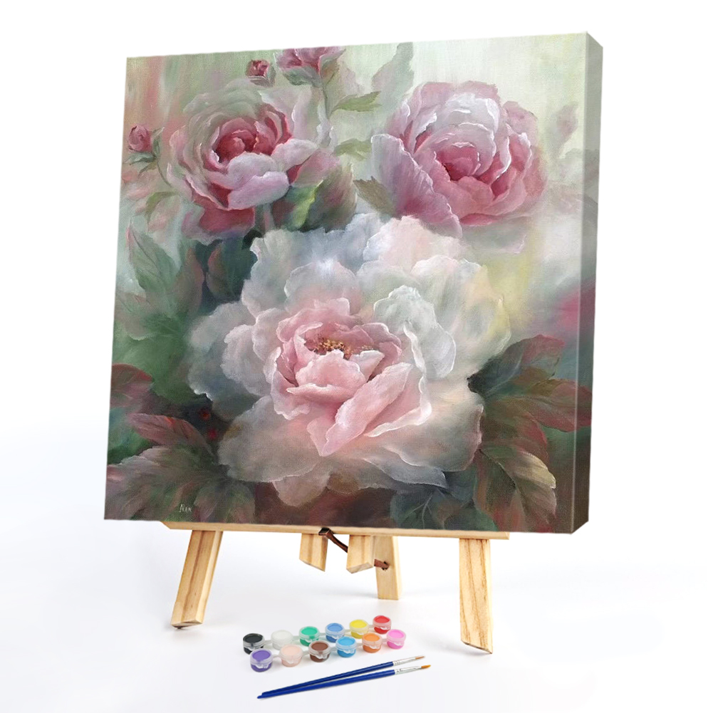 

20*20CM - Paint By Numbers - Peony, 501 Original