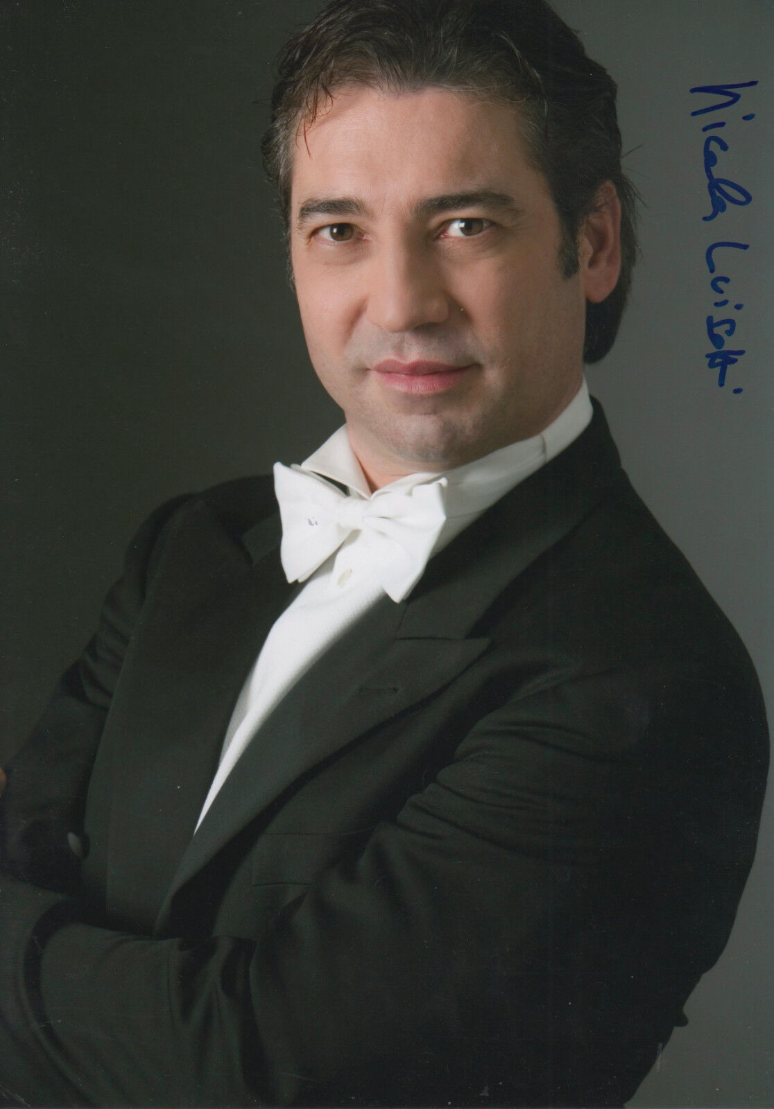 Nicola Luisotti Conductor signed 8x12 inch Photo Poster painting autograph