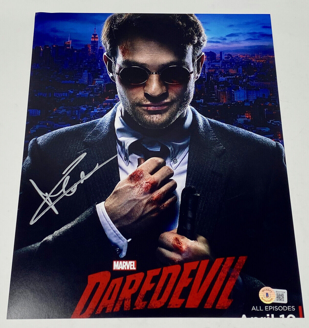Charlie Cox Signed Autographed 11x14 Photo Poster painting Daredevil Beckett BAS COA