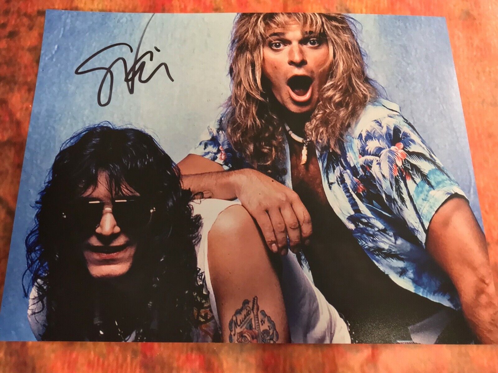 GFA David Lee Roth Guitarist * STEVE VAI * Signed 11x14 Photo Poster painting PROOF S1 COA