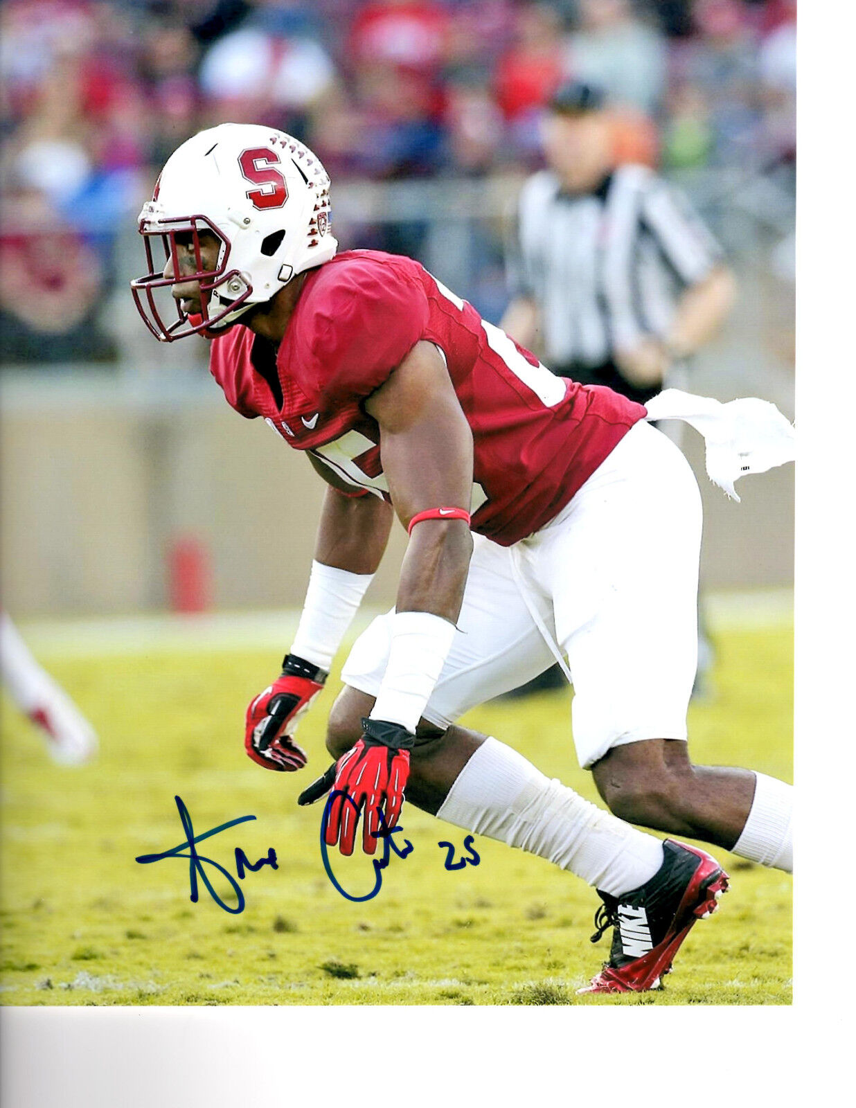 Alex Carter Stanford Cardinal signed autographed 8x10 football Photo Poster painting coa Lions