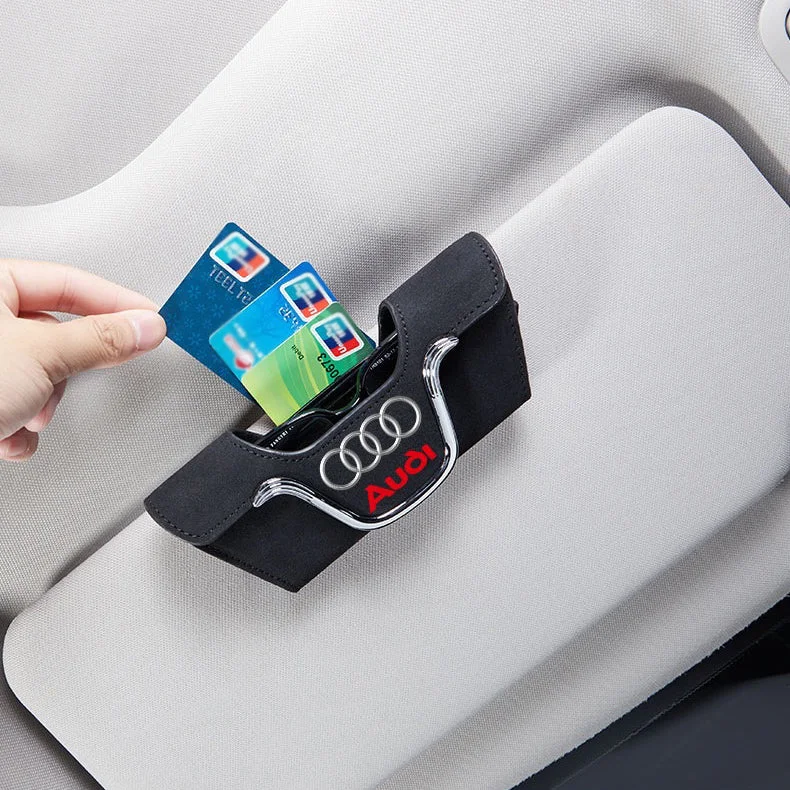 Fashion Suede Car Glasses Holder