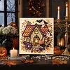 Halloween Bead Art DIY Pearl Painting Kit with Frame(Halloween House)