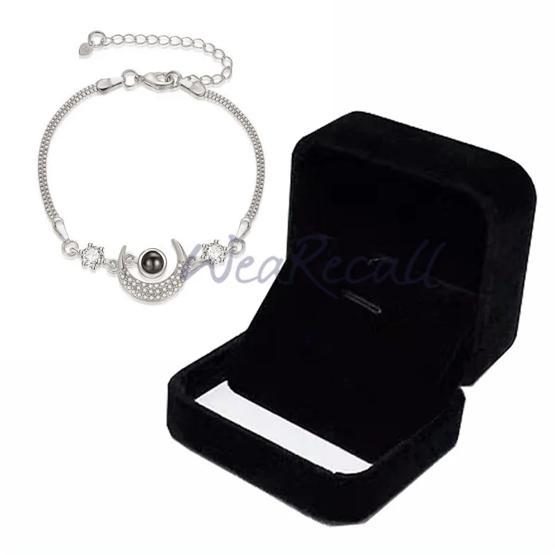 Moon Projector Custom Personalized Photo Bracelet wetirmss
