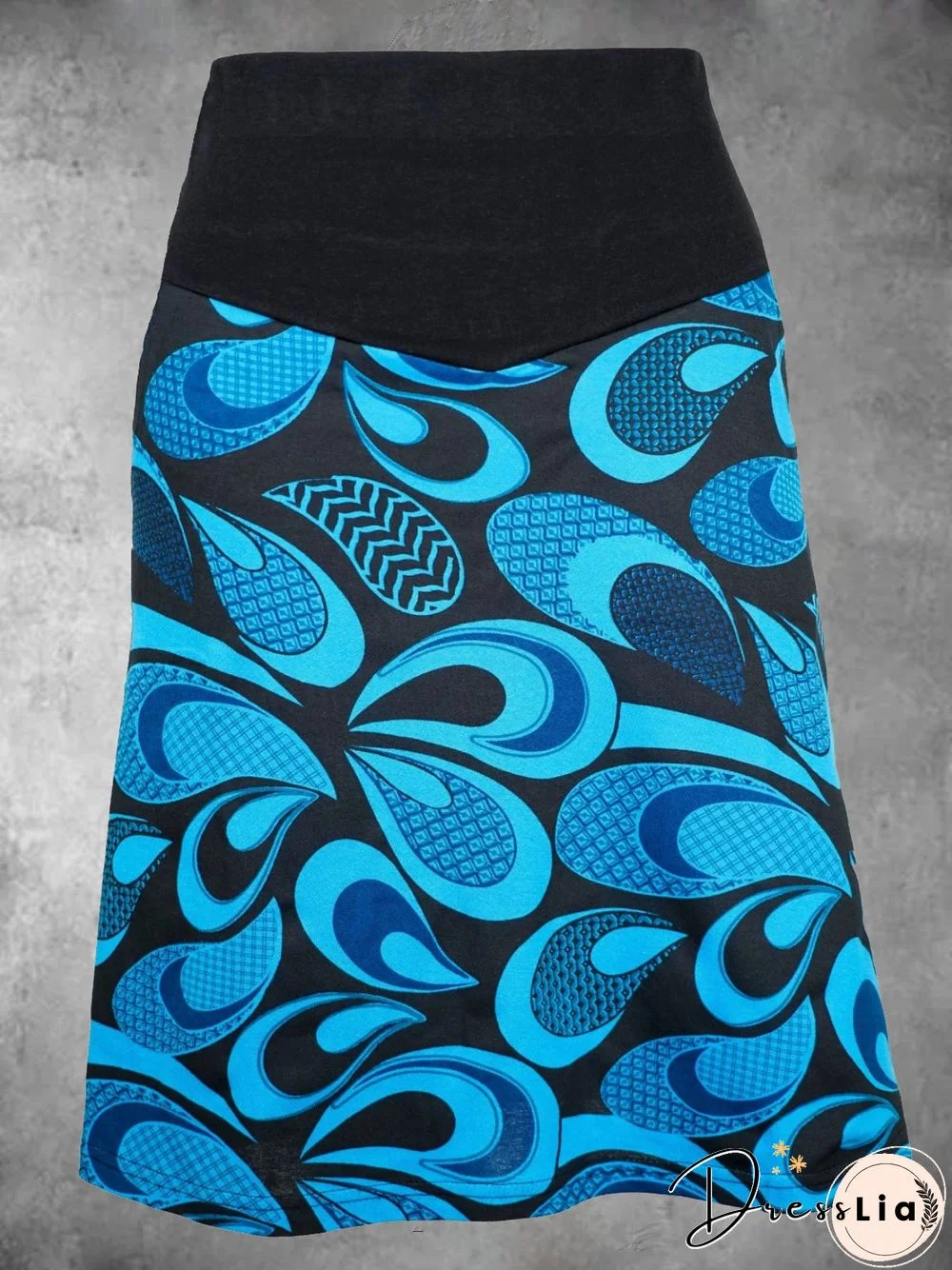 Casual Plus Size Printed Skirt