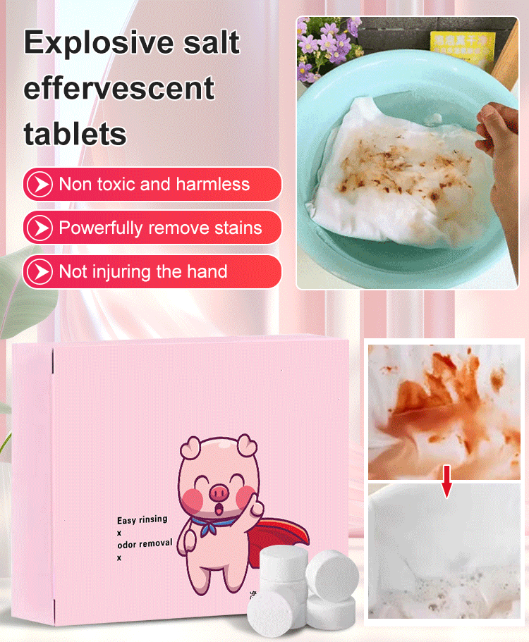 Bio-Enzymatic Explosive Salt Effervescent Tablets