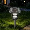 2PCS Solar Powered Lighting Mosquito Repellent Lamp with Ground Stake Waterproof Mosquito Killer for Backyard Patio Garden Lawn Pathway Camping