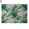  Green Leaves Pattern Western Pad 42x32cm Cotton Linen Placemat Insulation Dining Table Mat Bowls Coasters Kitchen Accessories 