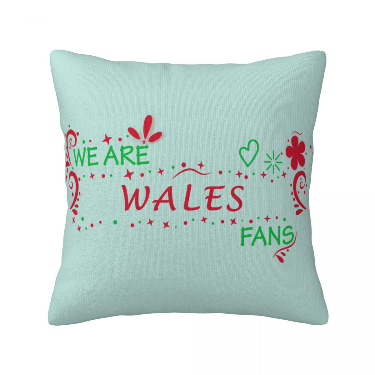 We Are Wales Fans Short Plush Cushion for Home Decor