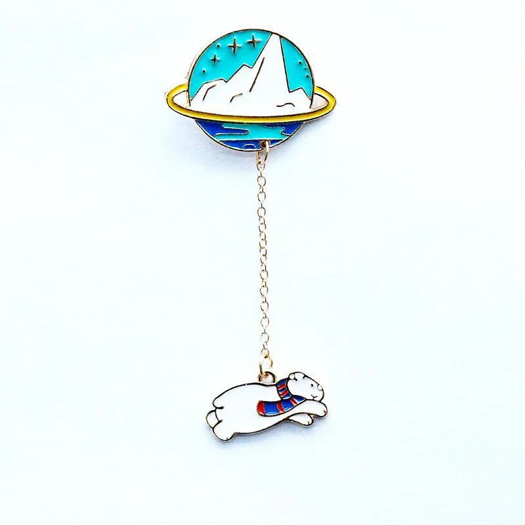Planet Chain Animal Pins