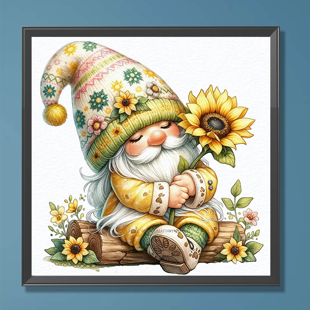 Diamond Painting - Full Round Drill - Easter Gnome(Canvas|30*30cm)