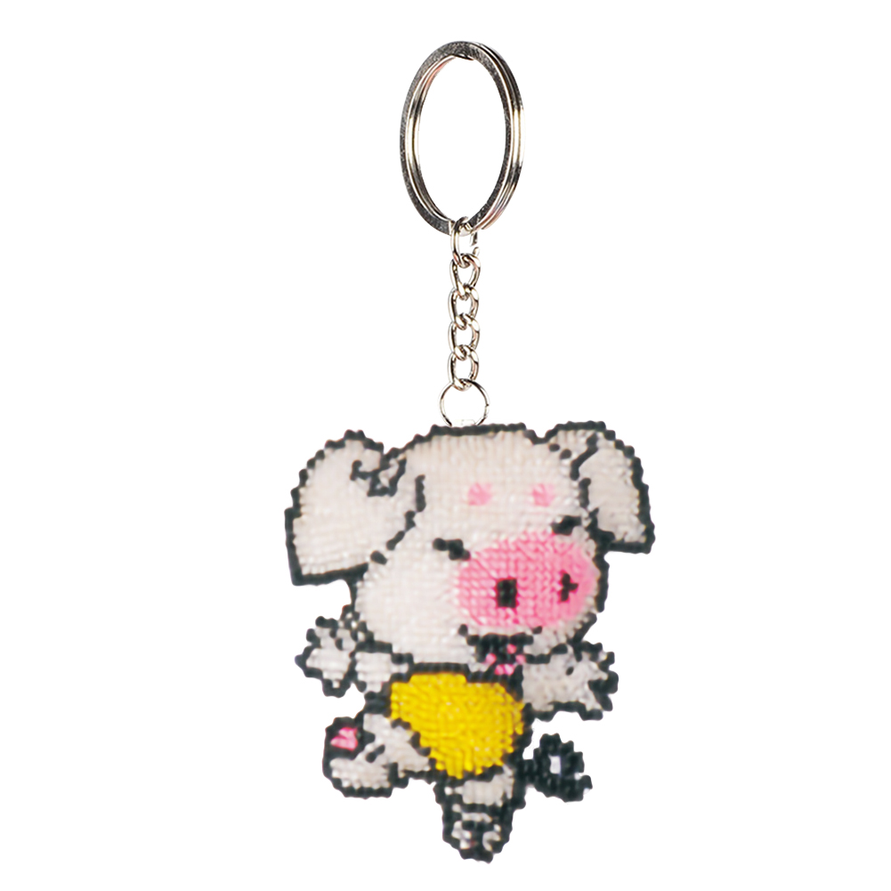 

Chinese Zodiac-Pig - Bead Embroidery Cross Stitch - Keychain, 501 Original