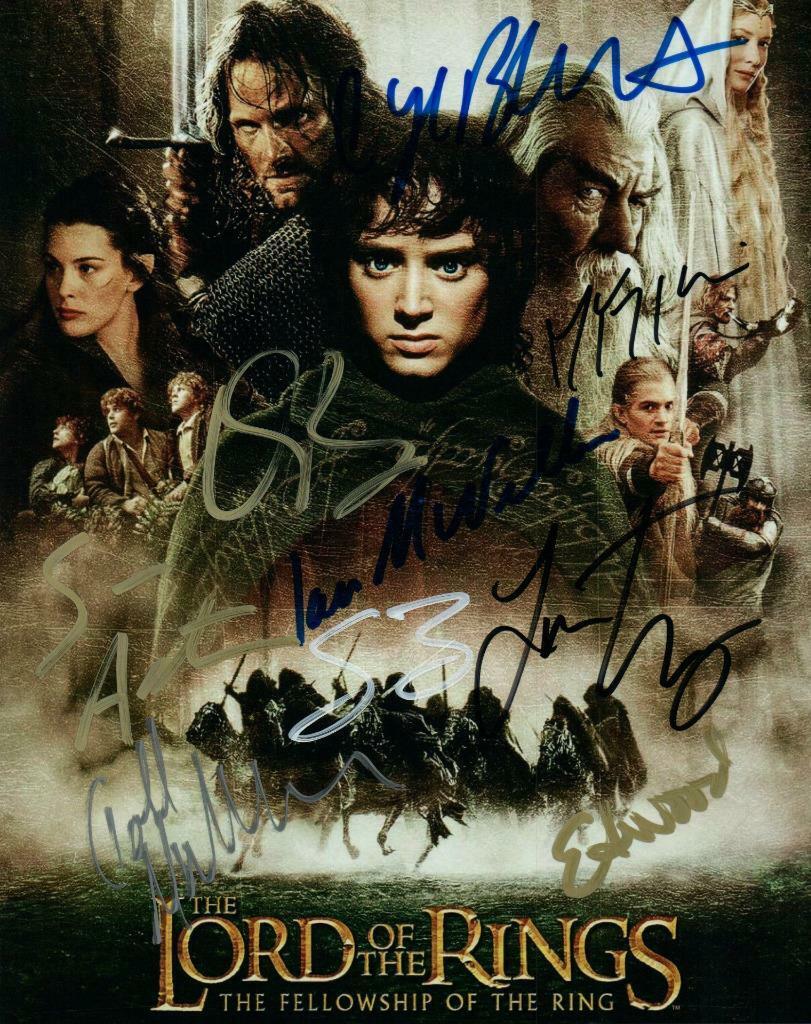 The lord of rings Tyler Wood Astin +6 autographed 8x10 Picture signed Photo Poster painting COA