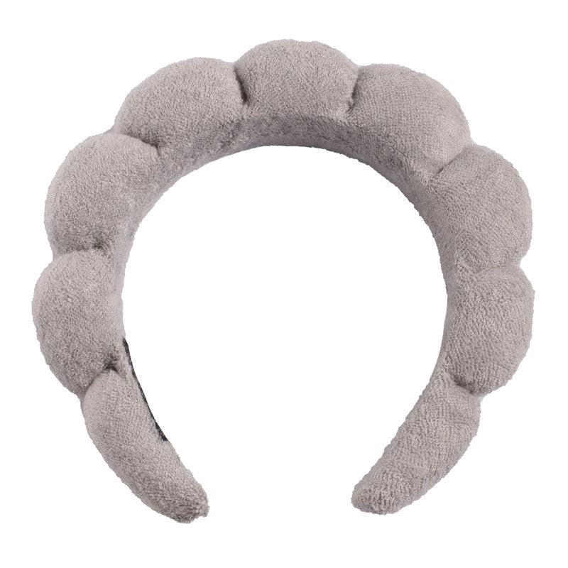 Minimalist Women’s Color Block Towel Velvet Spa Headband