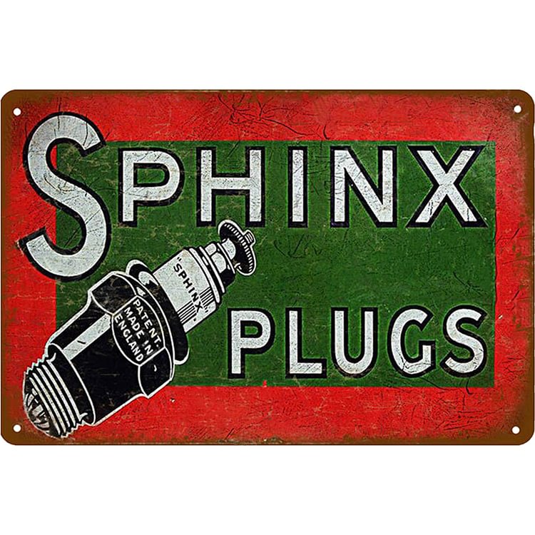 SPHINX PLUGS - Vintage Tin Signs/Wooden Signs - 20*30cm/30*40cm