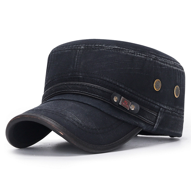 Unisex Vintage Faded Washed Flat Cap