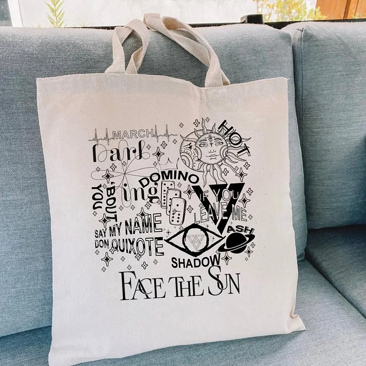 SEVENTEEN Face The Sun Track List Album Tote Bag