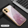 2023 Luxury Baroque Carving Edge Plating Anti-knock Protection Tempered Glass Case For iPhone