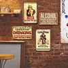 4pcs - Alcohol - Vintage Metal Signs(8*12Inch)