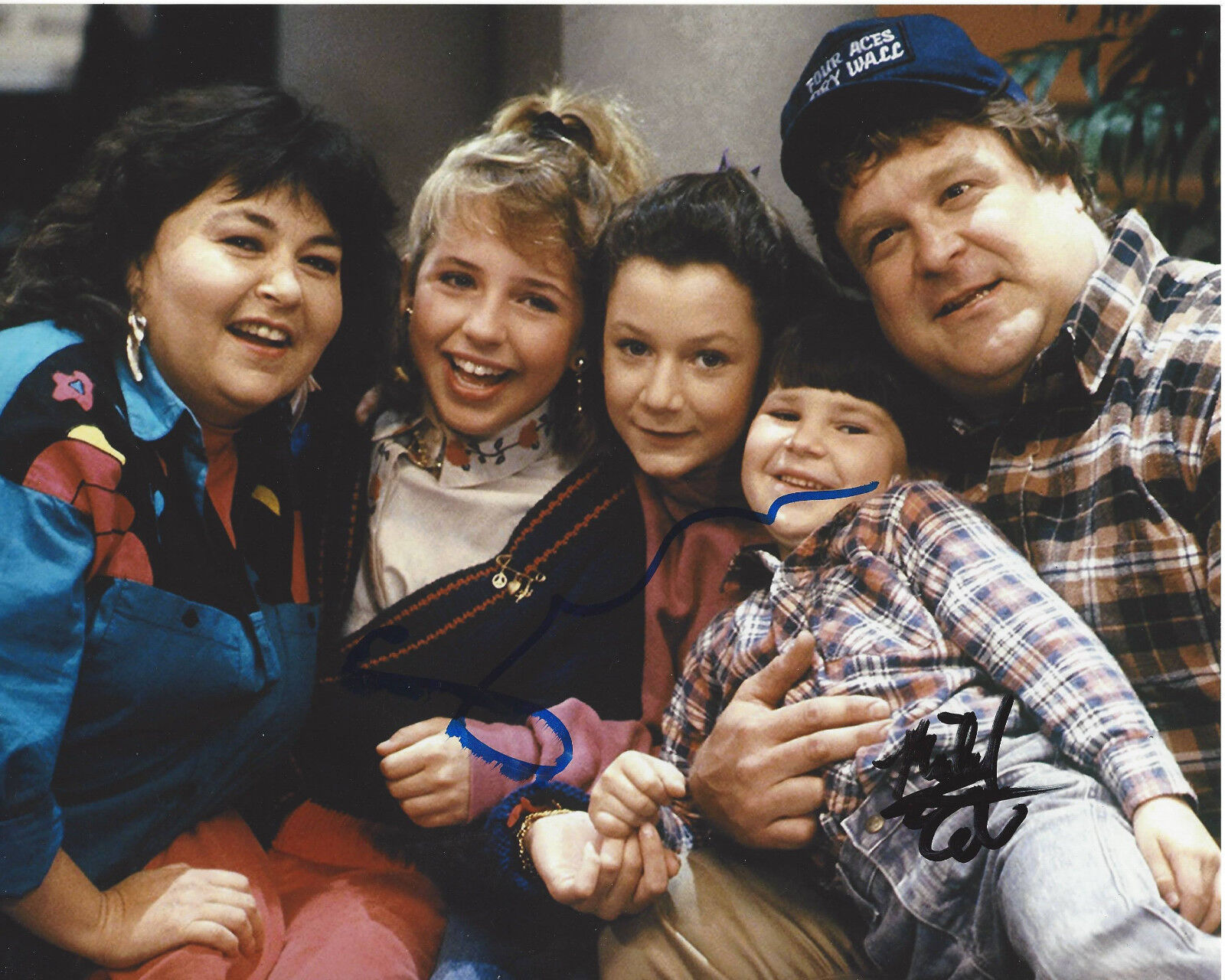 SARA GILBERT & MICHAEL FISHMAN SIGNED ROSEANNE 8X10 Photo Poster painting w/COA THE CONNERS