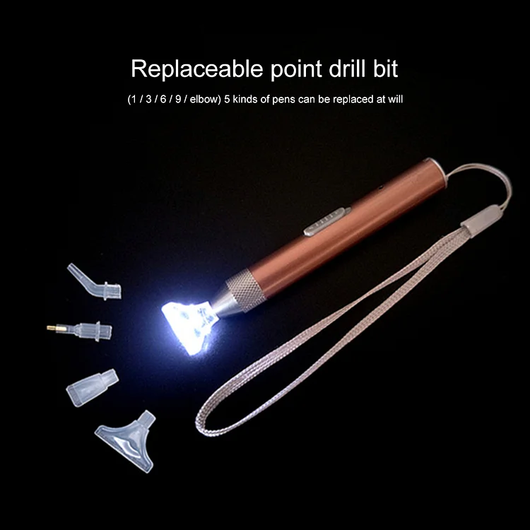 Diamond Painting Tool USB Charging Point Drill Pen Kit Luminous Drawing Pen