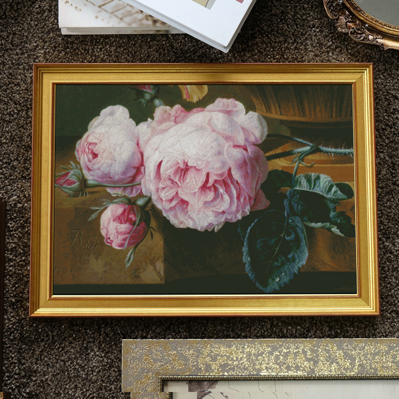 [JJ688-Rose Branch] Painting Fairy Cross Stitch