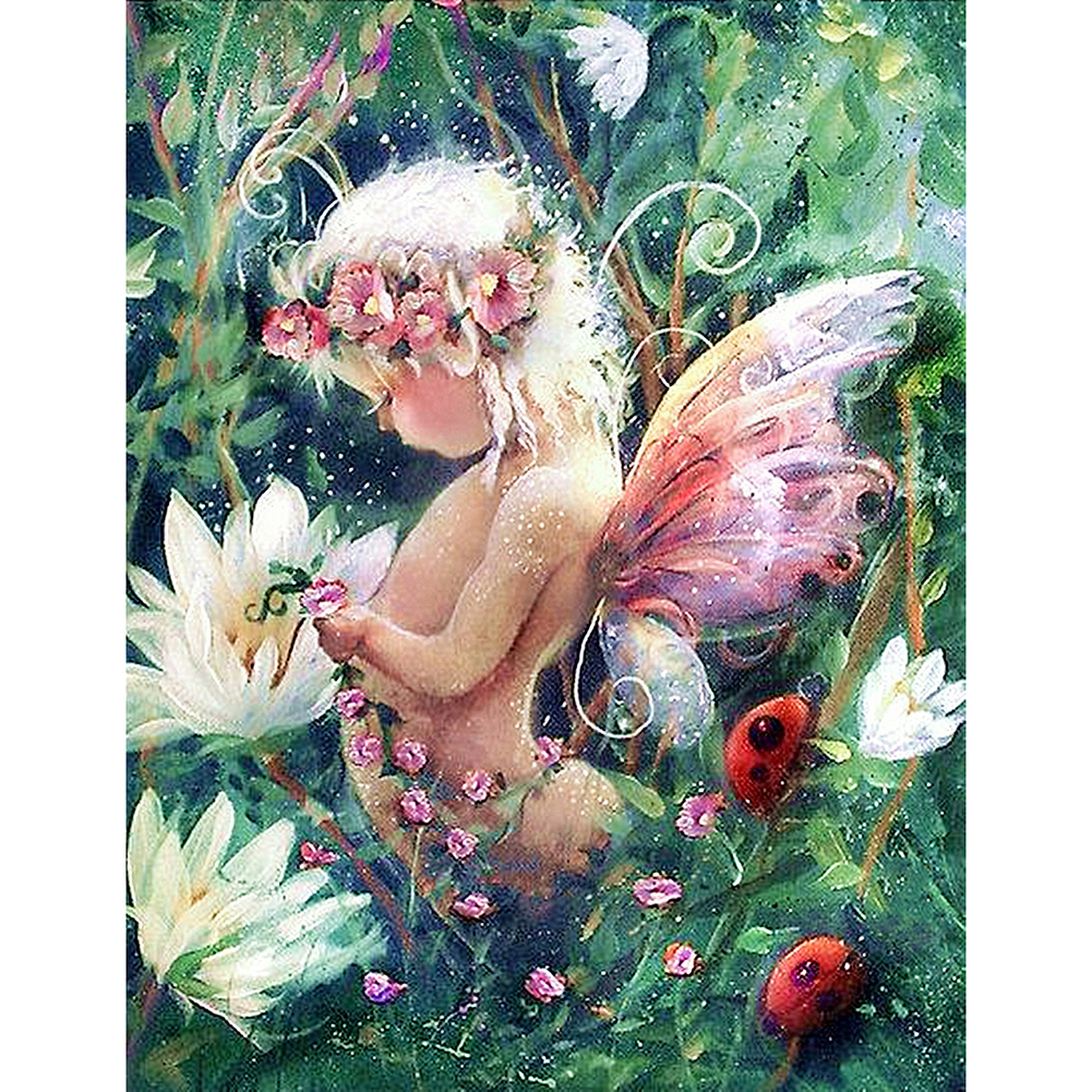 

Beautiful Faery-Round Drill Diamond Painting-40*50CM, 501 Original