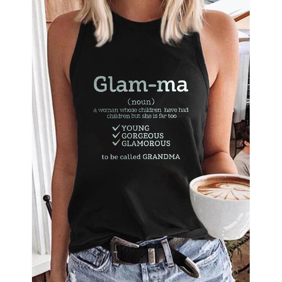 Lilyadress Women's GLAM-MA Print Tank Top
