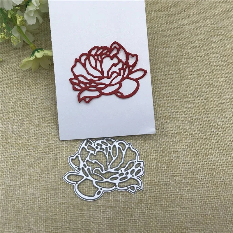 Love Flower Metal Cutting Dies Stencils For DIY Scrapbooking Decorative Embossing Handcraft Die Cutting Template