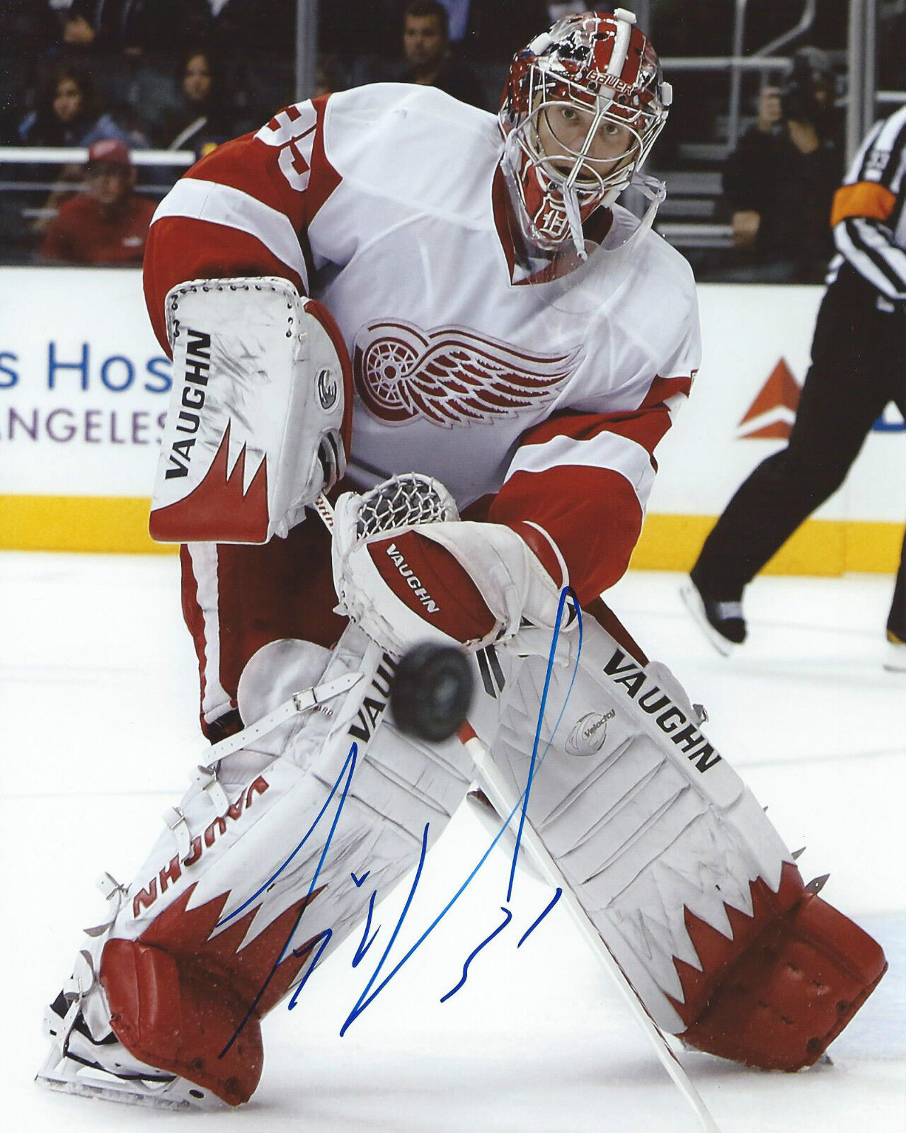 Jimmy Howard Signed 8x10 Photo Poster painting Detroit Red Wings Autographed COA B