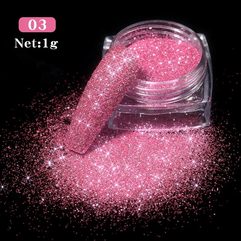 1g Glitter Nail Sequins iridescent Powder Shining Irregular 3D Hexagon Colorful Sequins Summer Popular DIY Nail Art Decoration-Nail Inspo