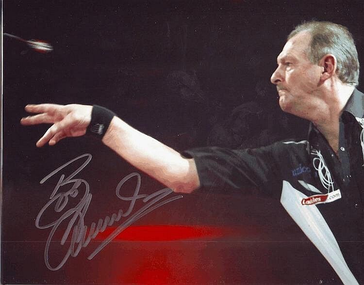 BOB ANDERSON Signed Photo Poster paintinggraph - former World Champion Darts Player - Preprint