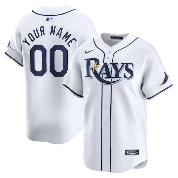 Tampa Bay Rays Nike Home Limited Custom Jersey - White