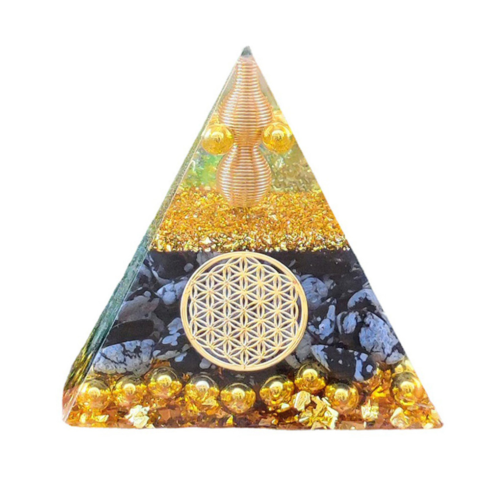 

6cm Natural Orgonite Pyramid Chakra, 501 Original