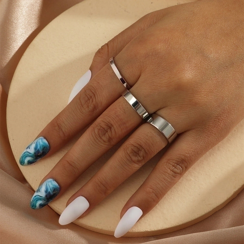 Ethnic Style Geometric Alloy Stainless Steel Rings